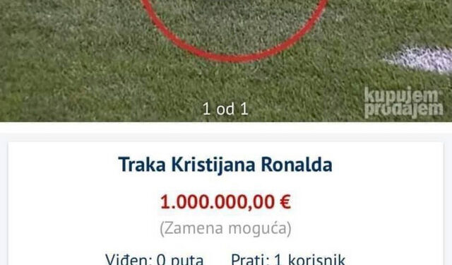 Kapitenska traka Ronalda na aukciji za liječenje dječaka Gavrila