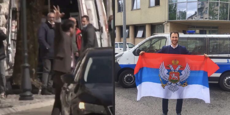 (VIDEO) Provokacije na Cetinju: Milačič pozdravio Cetinjane sa tri prsta, pogledajte njihovu reakciju