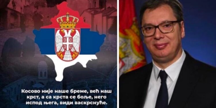 EU reagovala na Vučićevu Instagram objavu da je Kosovo ”srpski krst”