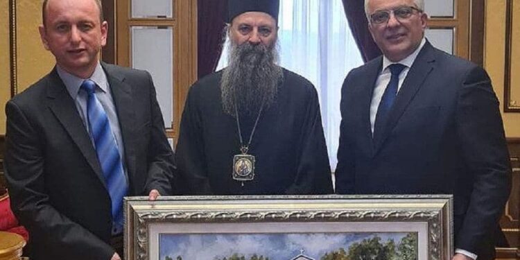 Mandić i Knežević obećali Porfiriju da će SPC biti državna crkva u Crnoj Gori