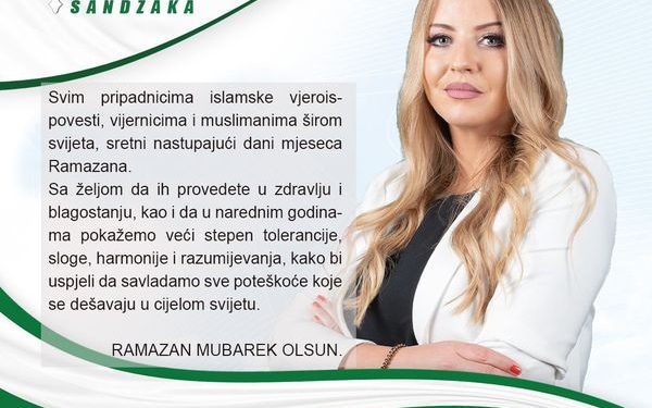 Ramazanska čestitka Narodne poslanice SDA Sandžaka Selme Kučević