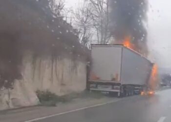 VIDEO SA LICA MJESTA: ZAPALIO SE ŠLEPER U RAKONJAMA