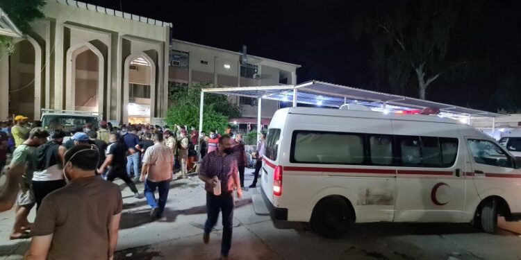 U požaru u Covid bolnici u Bagdadu poginule najmanje 82 osobe