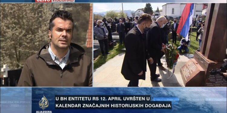 (VIDEO) Protest žrtava zbog ‘Dana ruskih dobrovoljaca’ u Višegradu