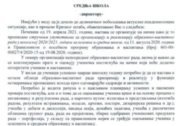 ZVANIČNO! Đaci se od ponedeljka vraćaju u klupe