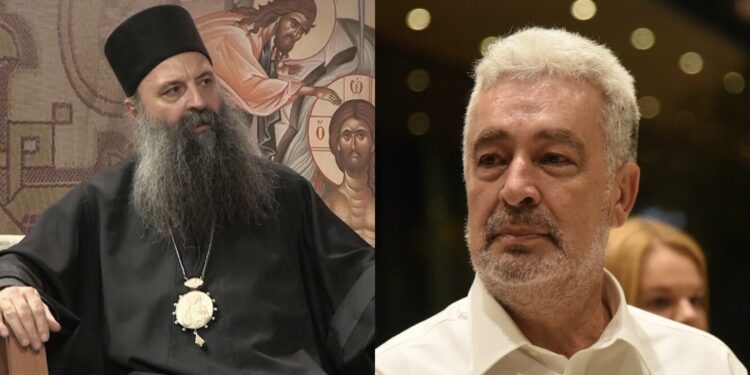 Temeljni ugovor sa Crnom Gorom će potpisati patrijarh Porfirije