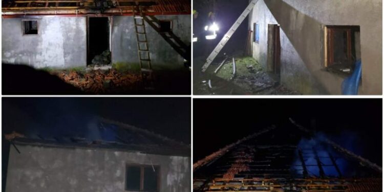 Požar kod Bijelog Polja, izgorela kuća (Foto)