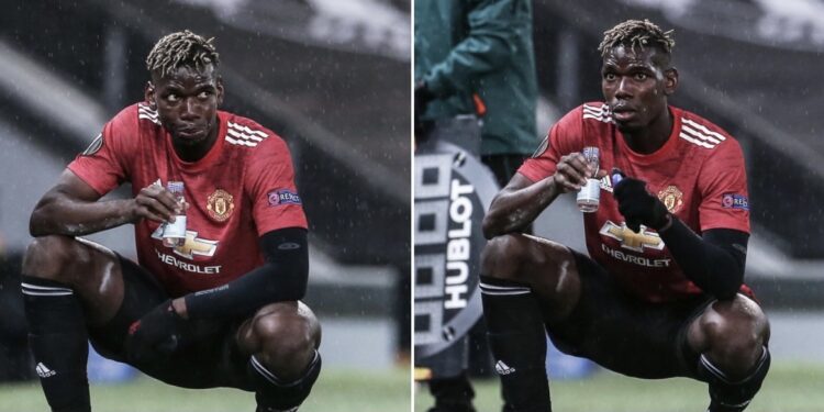 Pogba iftario tokom meča protiv Rome