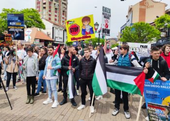 Novopazarci pružili podršku narodu Palestine (VIDEO)