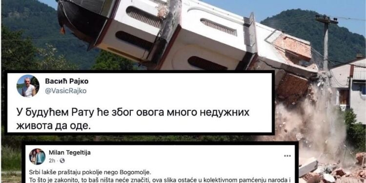 Skandalozne poruke Rajka Vasića i Milana Tegeltije nakon rušenja crkve u dvorištu nane Fate Orlović