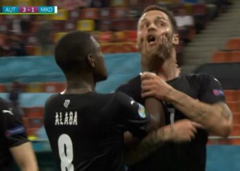 (VIDEO) ‘JE**O SAM TI MAJKU’: Arnautović umalo napraivo haos, dao gol pa totalno izgubio živce – Alaba ga jedva obuzdao!