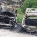 Dva automobila izgorjela tokom noći u krugu bolnice u Pljevljima