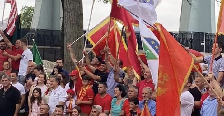 Crnogorska patriotska auto-kolona u Njujorku