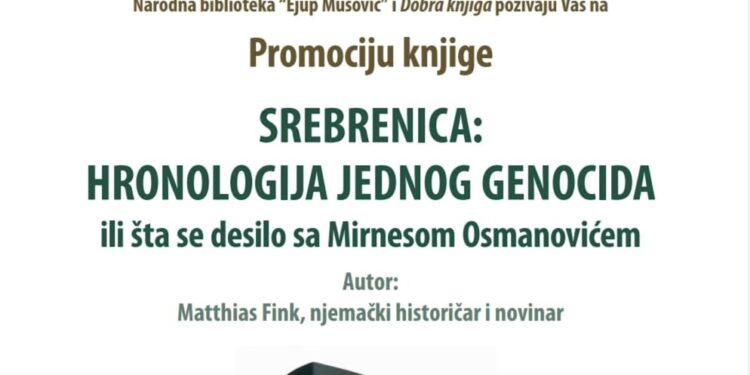 U Tutinu večeras promocija knjige “Srebrenica: Hronologija jednog genocida”