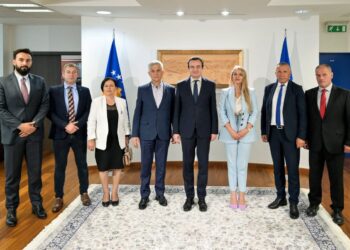 (FOTO): Podrška Vladi Albina Kurtija i zahvalnost za usvojenu Rezoluciju o osudi genocida u Srebrenici
