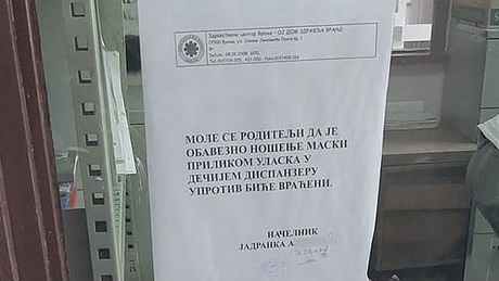 Obavještenje Zdravstvenog centra Vranje hit dana na internetu