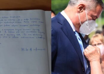 MILO ĐUKANOVIĆ UPISAO SE U KNJIGU ŽALOSTI: DA SE NIKADA NE PONOVI