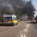 (FOTO) Motociklist stradao izlijetanjem sa kolovoza, motocikl potpuno izgorio