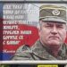 Osvanuo ogroman bilbord Ratka Mladića u Baču sa porukom, i niko ne reaguje…