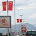 Podgorica: Zastave Crne Gore i Turske uoči dolaska Erdogana