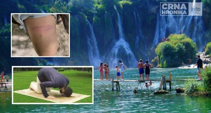 Strašno: Napao i pretukao Arape koji su došli na Kravice i klanjali pored vodopada!