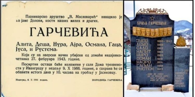 Potresna priča o četničkom zločinu nad devetoricom braće Garčević
