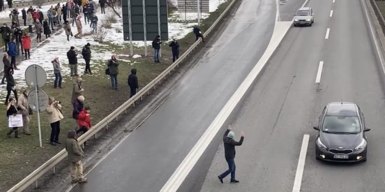 (VIDEO) Trenutak današnje blokade saobraćaja u Beogradu