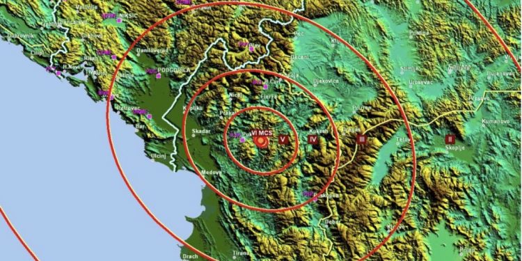 Zemljotres u Albaniji, osjetio se i u Crnoj Gori