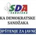 SDA SANDŽAKA: SAOPŠTENJE ZA JAVNOST