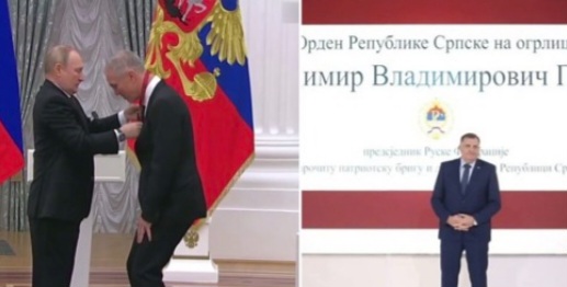 Ukrajinski ambasador o dodjeli ordena Putinu: Teroristi nagrađuju teroriste