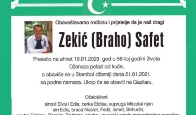 Objavljen snimak lokacije gdje je pronađen utopljeni Safet Zekić. Dženaza sutra Video