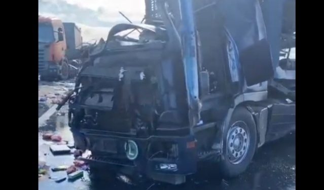 Stravična nesreća na auto- putu, saobraćaj obustavljen VIDEO