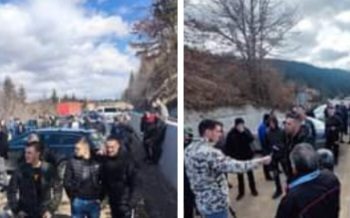 Protest mještana Baća i okolnih sela za završetak rekonstrukcije dionice Rožaje-Špiljani