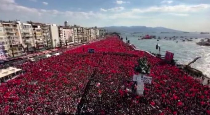 Istorijski miting podrške Erdoganu u Izmiru VIDEO