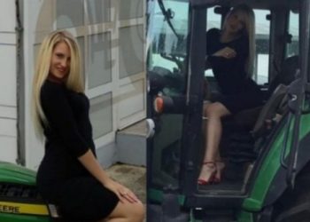 Djevojka tip- top sređena, vozi traktor i obrađuje 24 hektara zemlje