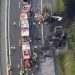U teškoj saobraćajnoj nesreći u Njemačkoj učestvovali autobus i 2 kamiona FOTO