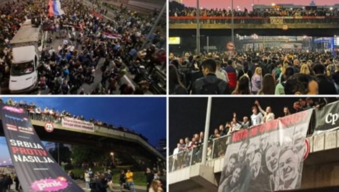 Demonstranti postavili šatore na Gazeli i proveli noć do jutros