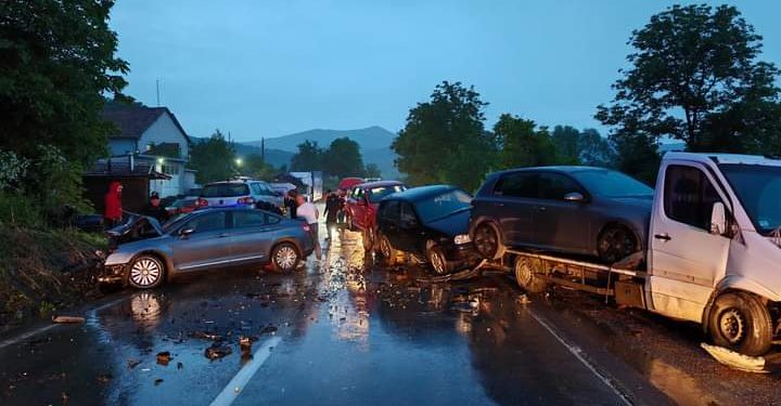 Lančani sudar na Ibarskoj magistrali, na putu Raška- Baljevac