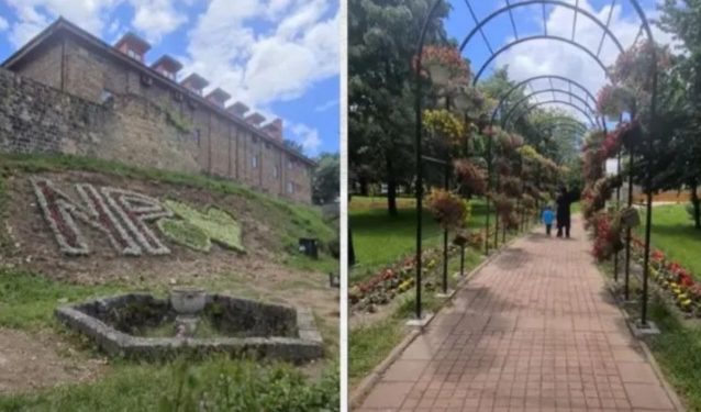 Novopazarski park dobio stazu cvijeća, uređene javne površine VIDEO