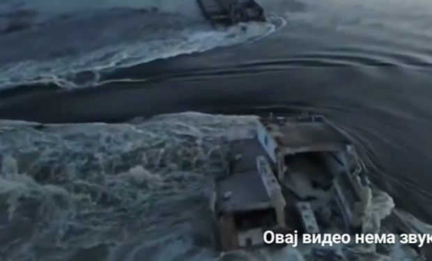 Srušena brana Nova Kahovka na Dnjepru, nemoguće je popraviti VIDEO