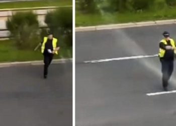 Sarajevo: Policajac iskače iz žbunja s radarom i zaustavlja auta (VIDEO)