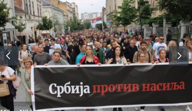 Održan sedmi protest “Srbija protiv nasilja”. Osim u Beogradu, protesti u Kragujevcu, Novom Sadu i Nišu