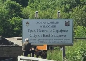 Nova provokacija RS-a, na ulazu Sarajeva postavljen znak: Grad 157.000 Srba koji su morali napustiti Sarajevo