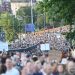 Završen deveti protest “Srbija protiv nasilja”, građani šetali do zgrade TV Pinka