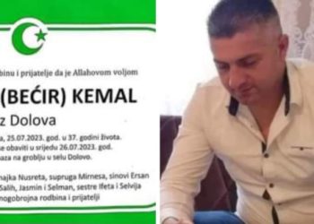 Objavljeno vrijeme i mjesto dženaze tragično stradalog Kemala Suljića iz Dolova