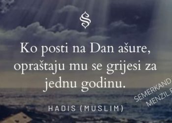 Sutra, petak je Dan ašure. Sunet je postiti ga i još dan prije ili poslije