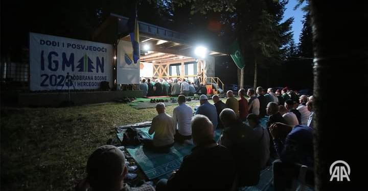 Manifestacija “Odbrana BiH – Igman 2023” u petak ispred ratne džamije, proučena hatma šehidima