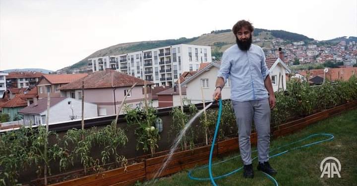 Novopazarac – Admir Marovac se bavi urbanim baštovanstvom na krovu zgrade
