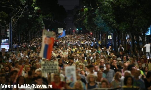 18. protest Srbija protiv nasilja završen, učesnici tražili blokadu Skupštine