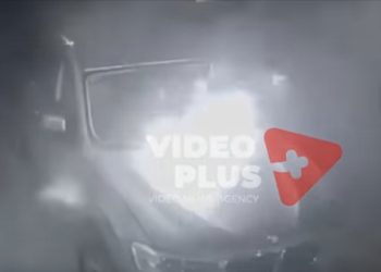Novi Pazar: Nadzorne kamere  snimile piromana dok pali džip BMW X3